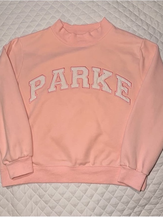 Parker Tops - PARKE PINK MOCK NECK SWEATSHIRT